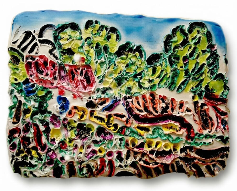 a colourful graphic rendition of a Van Gough by richard elliot